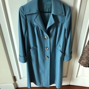 Powder Blue Vintage Coat size S